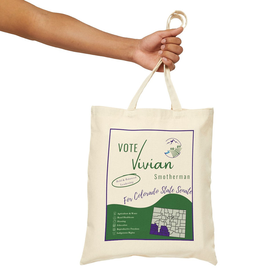 Vote Vivian Canvas Tote